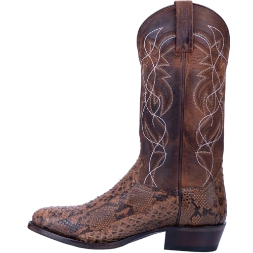 Dan Post Men's Manning Python Round Toe Cowboy Boots Western3