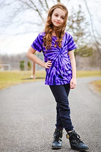 Boys Tie Dye Shirt Size 4-14 Hippies Senior Rainbow Tees T Shirts for Kids4