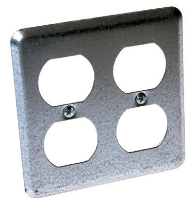 Hubbell Raco 0873 4" Square 2 Duplex Receptacles Box Cover-image-41
