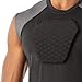 McDavid Chest Protector, HEX Baseball Chest Protector Adult Sizes. Heart Guard Sternum Protection Compression Shirts, Padded Football Shirt for Lacrosse, Softball, Paintball, Rugby & More Black