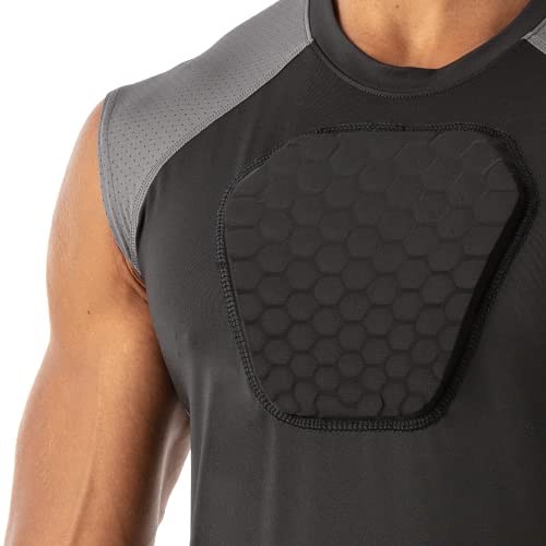 McDavid Chest Protector Baseball Heart Guard Sternum Protection for Adults. Compression Shirt with HEX Padded Shirt2