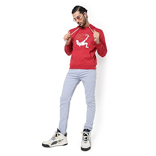 Image of CAHOOT Men's Printed Sweatshirt Regular Fit for Casual Wear | Full Sleeve | Cotton | Stylish Sweatshirt Crafted with Comfort Fit and High Performance for Everyday We