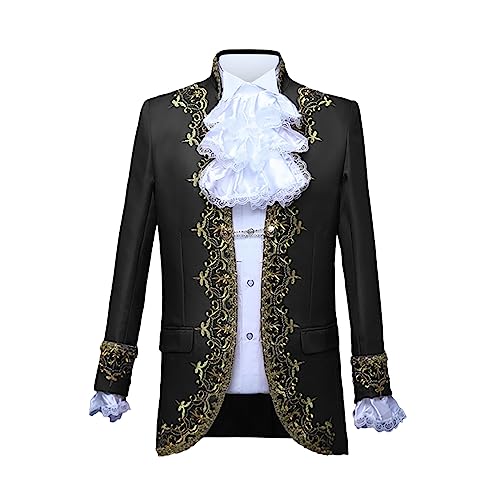 Men's Suits Slim Fit Renaissance 2 Piece Vintage Gothic Tailcoat Steampunk Jacket Pants Set Party Tuxedo Suits4