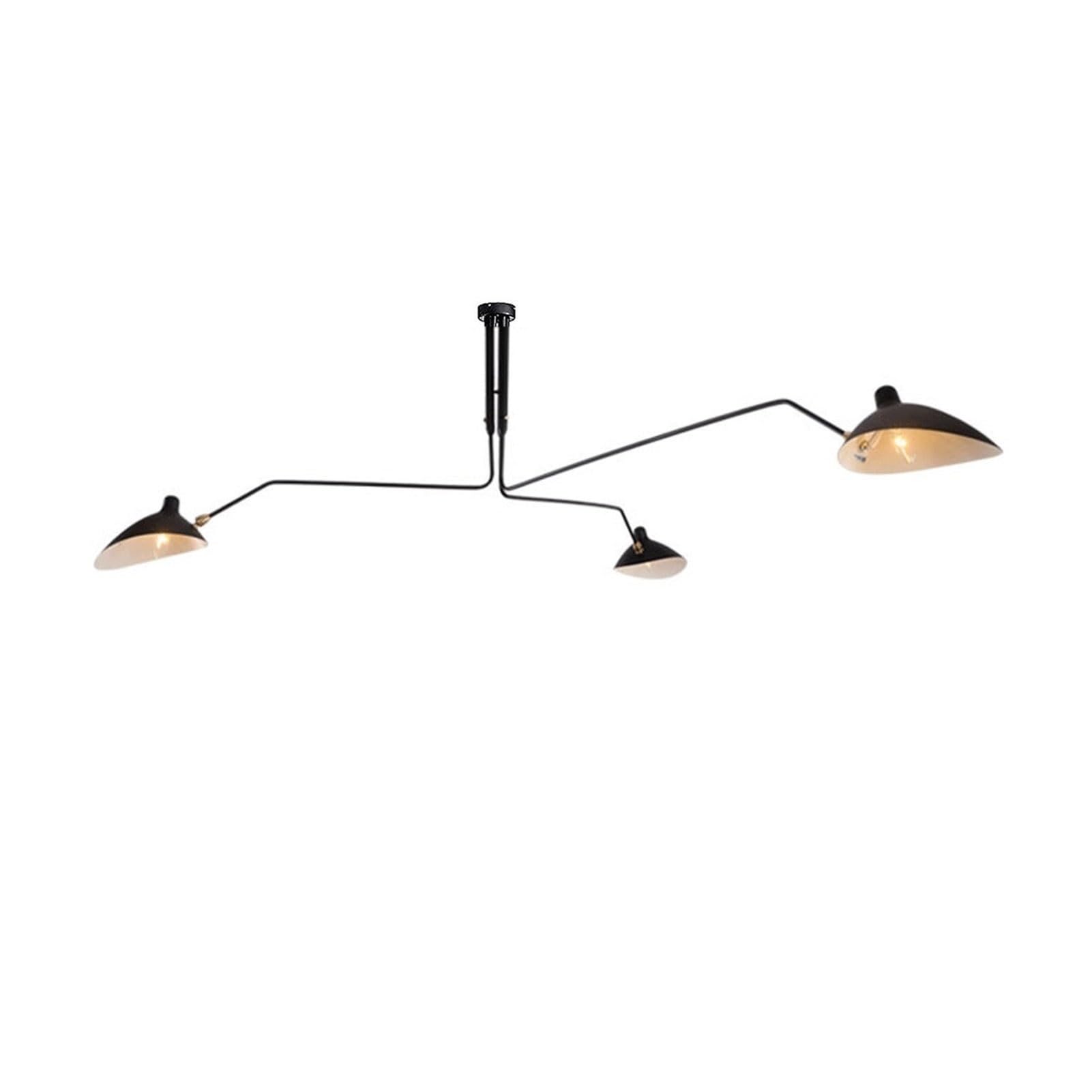 Lámpara colgante Moderna Ajustable de Hierro forjado Negro, accesorio de iluminación de techo para restaurante, pasillo, dormitorio, casa de Campo.