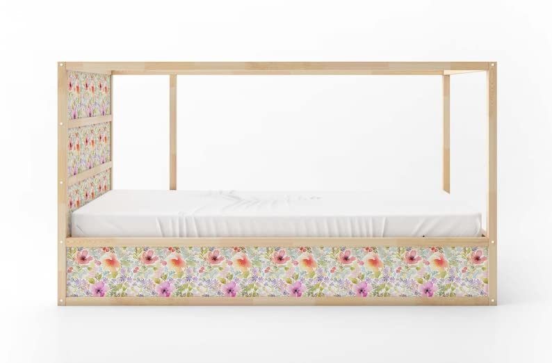 KURA Sticker Adhesivo para Cama con Flores Coloridas miniatura 4