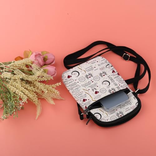 UJIMS A Court of Thorns and Roses Merch Cassian Fandom Crossbody Bag Azriel Cassian Inspired Gift4