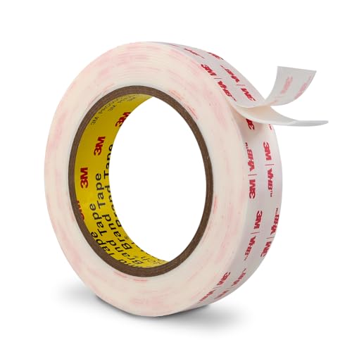 Image of 3M Double Sided Tape Heavy Duty 1''x15.4Ft 0.043in Thick White 4950 | Waterproof Adhesive Foam Mounting Tape for Car Home Office Deco