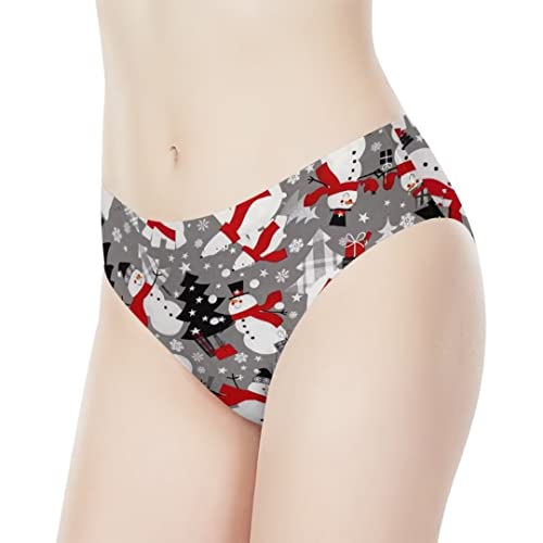 Image of Dellukee Sexy Women Underwear Briefs Breathable Hipster Panty White Alpaca Print