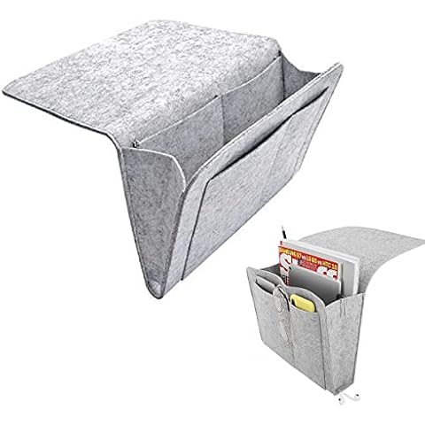 GangGangBAO Bett Organizer, Filz Betttasche Hochbett Hängetasche Aufbewahrungstasche Bett Tasche Sofa Bedside Storage Organizer Cover