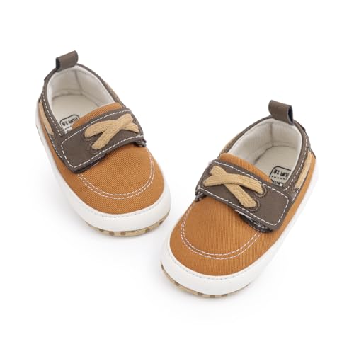 Image of Infant Baby Boys Girls Canvas Sneaker Toddler Slip On Anti Skid Newborn First Walkers Candy Shoes for 0-18 Months