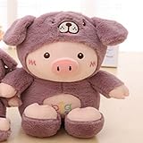 zcm Bambola di Peluche 30 Cm Kawaii Pig Stuffed Plush Doll Cosplay Cat & Bear & Dog Toy Baby Soft Animal Pig Pillow Niños Niña Cumpleaños