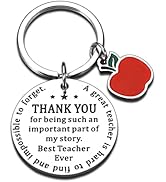 Teacher Appreciation Gifts Teacher Gifts for Women Men Thank You Keychain Best Teacher Gifts End ...