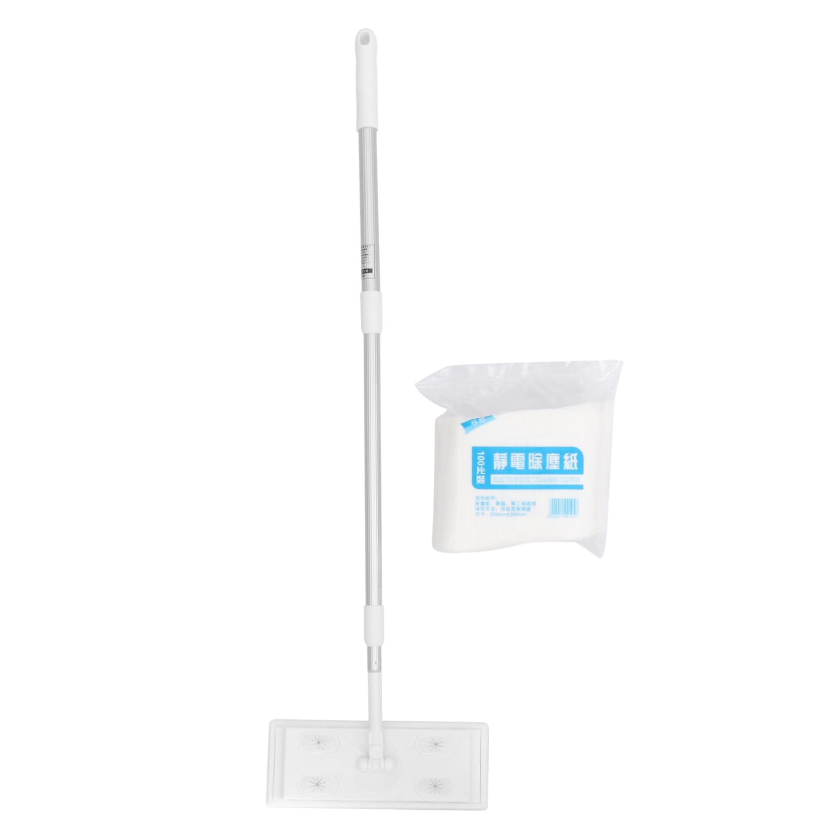 Beaupretty Trapeador Electrostático Colector de Polvo Varilla Telescópica de 3 Secciones , Microfibra Fregona Extensible para Limpieza de Hogar