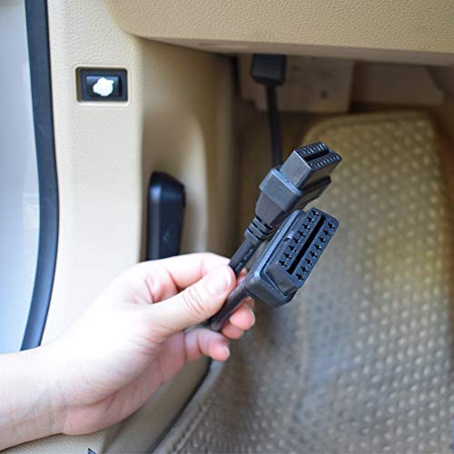 Extension OBD2 Vgate divisor 16 pines macho doble hembra cable diagnosis coche universal 5