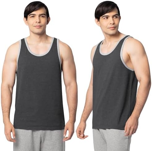 Fruit of the Loom Men's Eversoft Cotton Sleeveless T Shirts, Brea...