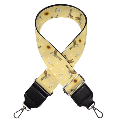 Image of Coldinair Hummingbird Purse Straps Replacement Floral Crossbody Bag Strap Wide Shoulder Strap Guitar Strap Purse