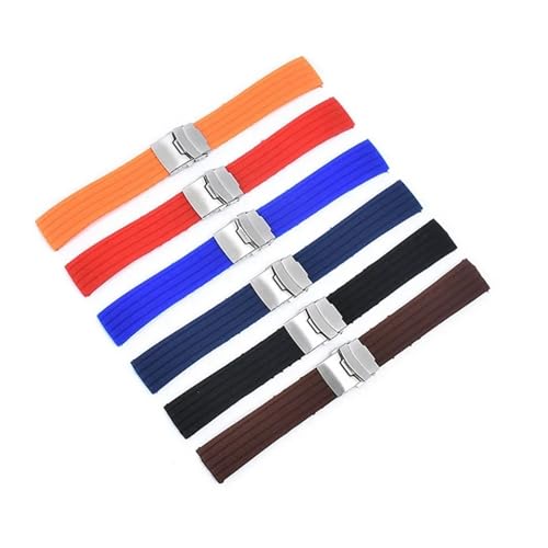 Correa ajustable de goma de 20mm para evitar el sudor en tu pulsera de reloj inteligente 7