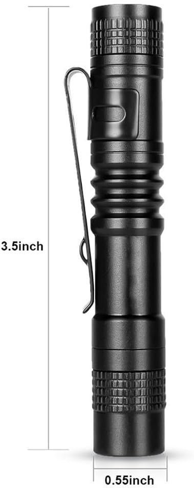 Mini Flashlight Pocket Clip Tactical Torch Lamp Led Waterproof Handheld Flashlight