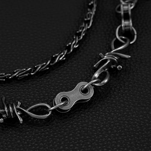 Image of Gothic Pants Chain Wallet Keychain Edgy Punk Hip Hop Waist Accessory for Jeans, Streetwear, and Rebel Women Men