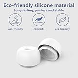 12 Pieces Replacement Ear Tips for AirPods Pro/AirPods Pro 2 Silicon Ear Buds Tips with Noise Reduction Hole, Silicone Ear Tips with Portable Storage Box and Fit in The Charging Case (S/M/L,6 Pairs) - Image 2