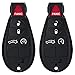 ECCPP 2X Key Fob 08-15 for Chrysler 300 for Dodge Challenger Durango Magnum for Jeep Grand Cherokee Keyless Entry Remote 56046639AE-433Mhz Car Key Fob