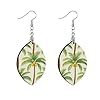 Wooden holiday earrings African wood hoop fashion dangle earrings for western Fashion Jewellery Gift Supplies Summer Beach Palm Tree aretes de madera para mujer #1