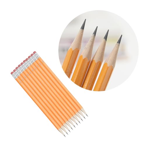 Artibetter 10個 用創造的多機能木製筆 軽量プラスチック製カラフル積み木筆 書く遊ぶ学習文房具 男の子女の子向け