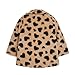 Carter's Baby Girl's Faux Fur Fashion Jacket, Khaki with Hearts, 18 Months