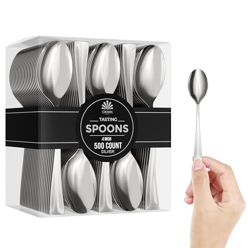 Exquisite Mini Dessert Spoons, 4.5 inch, bulk 500
