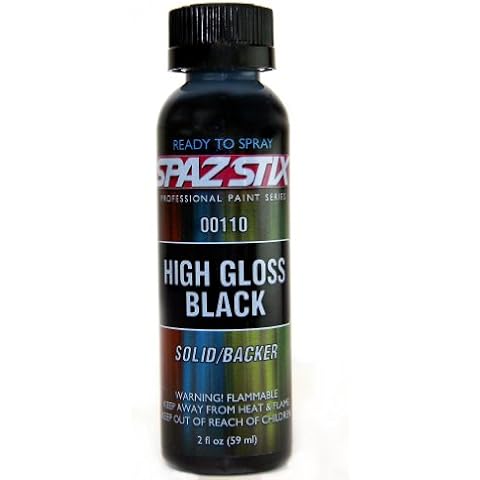 High Gloss Black/Backer Airbrush Paint 2oz Cover
