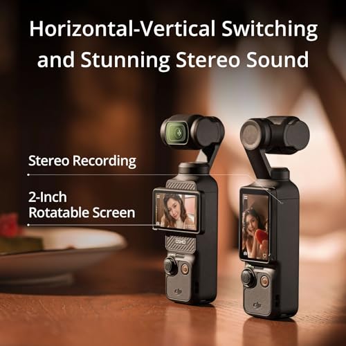 Image of DJI Osmo Pocket 3 Creator Combo 4K 120fps Handheld 3-Axis Gimbal Bundle Mic Mini (2 TX + 1 RX + Charging Case), Ultralight, Audio, 48h Use