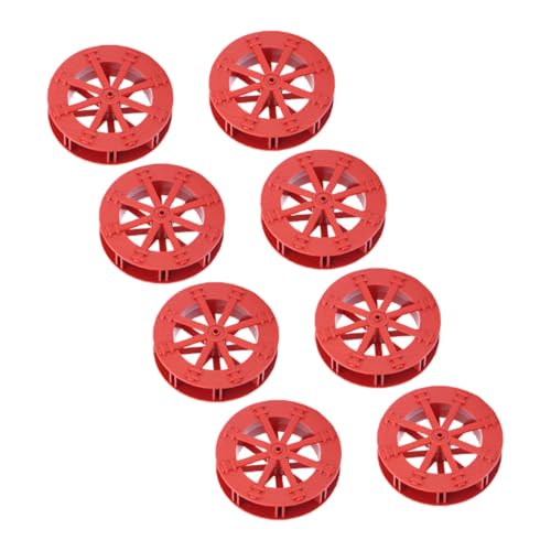 HANABASS 10cm Red DIY Water Wheel Replacement for Fish Tank Fountain Scene Layout Prop