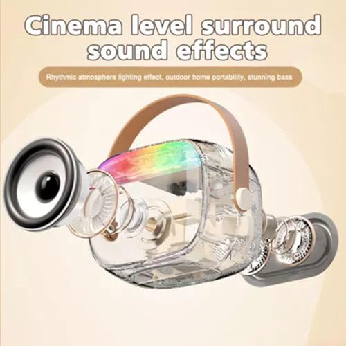Máquinas de karaokê sem fio com luz, reprodutor de música sem fio com microfones,Dispositivo KTV de