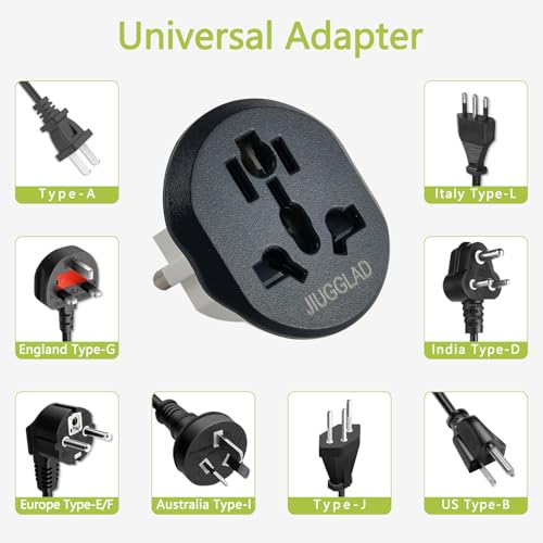 2 Stück Stecker Adapter, US to EU Adapter, Adapter China Deutschland Stecker, Adapter UK auf EU, Universal Adapters für Deutschland, USA, UK, Schweiz, China,usw