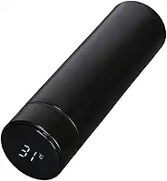 Garrafa Térmica Café, Água C/Sensor De Temperatura Em Led Cor:Preto