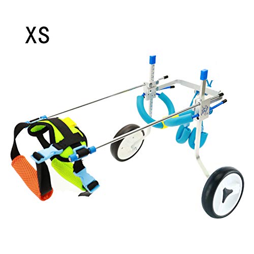 Homend Adjustable Dog Wheelchair (XS), Hip Height:7.9"-13.4", Hip Width: 5.5" -8.67"; Hind Legs