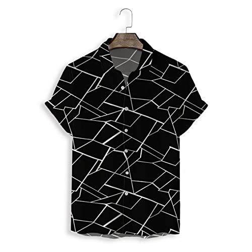Chemise de plage à manches courtes style hawaïen pour soirées et fêtes d'été