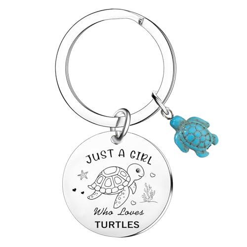LLAFY Sea Turtle Keychain Turtle Gifts for Women Turtle Lovers Gifts Turtles Themed Gift for Daughter Sister Friend