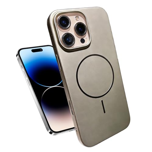 Solid Color Soft Touch Magnetic Case for iPhone16 pro, Soft Silicone Metallic Lustre Phone Cases Minimalist Slimmer Magnetic Pho