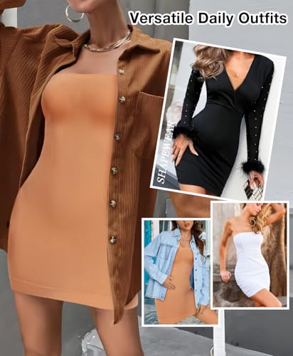 Image of Strapless Shapewear for Women Full Slip shapewear dress Tummy Control slip for women under dress