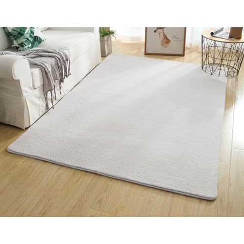 洗える ラグマット 160*230cm カーペット ラグ ラグマット1畳 春 夏 ホットカーペット ウォッシャブル 北欧 ホワイト 夏秋用 西海岸 無地 洗濯可能 ノンスリップ加工 リビング 洗えるラグ カーペット オールシーズン 無地 防音 マイクロファ