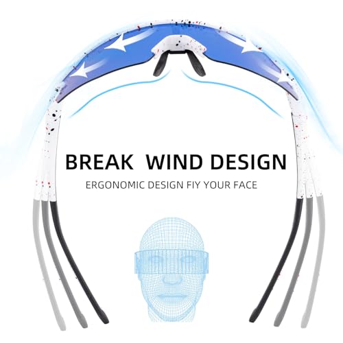 Image of ROCKBROS Polarized Sports Sunglasses Men Women - UV400 Protection Goggle with Myopia Frame for Running Cycling Driving
