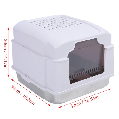 Arenero para gato de acero inoxidable miniatura 2