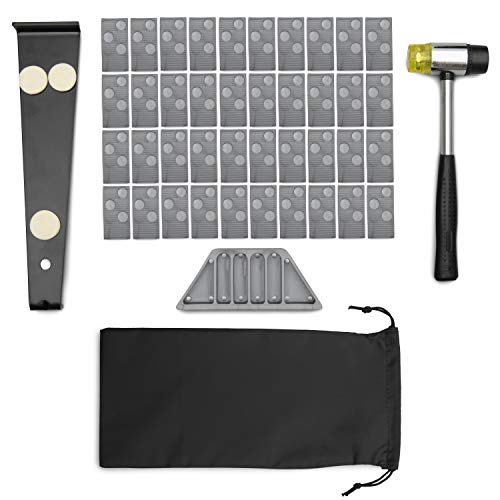 ideacoup Laminate Wood Flooring Installation Kit with Reinforced Double Faced Mallet, Heavy Duty Pull Bar