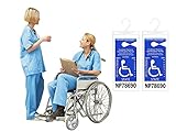 Tradencia Handicap Placard Holder 10.6' x 5' for Auto Parking 0.44mm Thick with Large Hanger, Ultra Transparent, 2 Pack