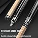 Kmise 58'' 20oz Pool Cue with Telescopic Fiber Extension Cue, Canadian Maple Handmade Professional Billiard Pool Cue Set with Leather Pool Cue Case, Pool Chalk and Gloves. (Pattern 1)