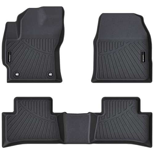 Auxko All Weather Floor Mats for Toyota Corolla Cross FWD Gas & AWD Hybrid 2026 2025-2022 TPE Liner Corolla Cross Accessories All Season Guard Odorless Anti-Slip Floor Mats