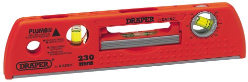 DRAPER 225MM PLUMB SITE® DUAL VIEW SPIRIT LEVEL WITH MAGNETIC BASE AND DETACHABLE MINI LEVEL