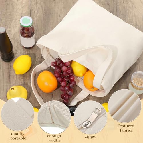 Epakh 10 Pack Canvas Tote Bag