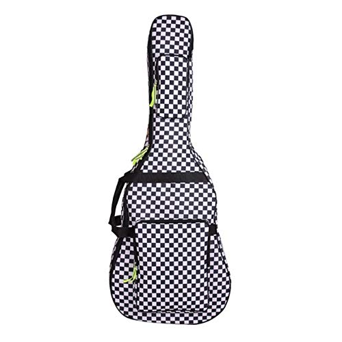 SECOLI Sac à dos professionnel pour guitare acoustique, portable, durable, noir et blanc, en maille, souple, housse épaisse, imperméable, facile à transporter, noir/blanc, 107x41x13cm - Les Beatles, Paul McCartney, John Lennon, RIngo Starr, George Harrison SECOLI Sac à dos professionnel pour guitare acoustique, portable, durable, noir et blanc, en maille, souple, housse épaisse, imperméable, facile à transporter, noir/blanc, 107x41x13cm